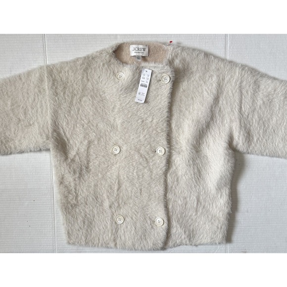 J. CREW - Women's Ivory Oversized Double Face Wool Blend Jacket - XX-Small - NWT - Picture 1 of 11